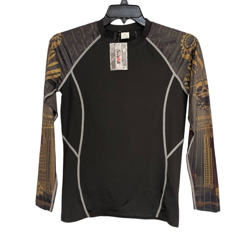 SIAHK Men's Athletic Compression Shirts‎ Medium Quick Dry Moisture Wick Workout